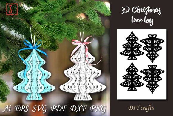 3D Christmas Tree Toy_4 DIY Crafts