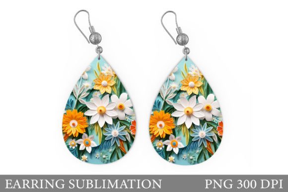3D Flowers Earring Sublimation: A Unique Approach to Custom Jewelry Design
