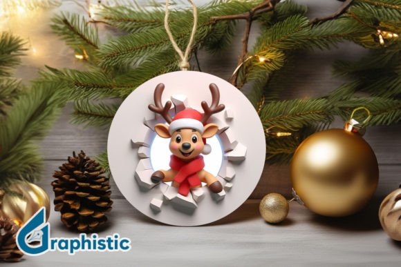 3D Reindeer Break Through Ornament F4: A Strategic Tool for Creative and Business Applications