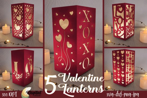 3D Valentine Lantern Laser Cut Bundle: A Creative Tool for Modern Designers