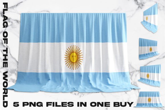 Argentina 3D Flag Bundle: A Creative Asset for Designers and Marketers
