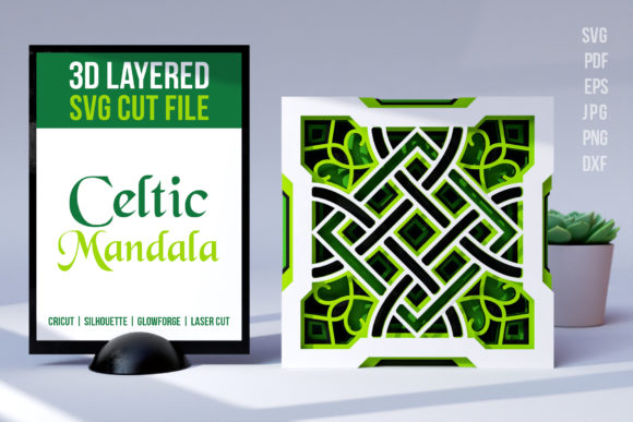 Celtic Mandala 3D Layered