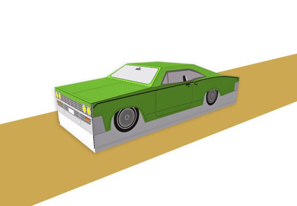 DIY Car Favor Box - 3D Papercraft for Creative Projects