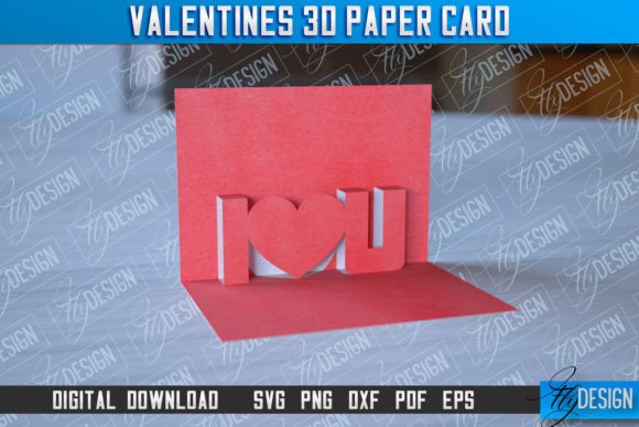 Valentine’s 3D Paper Card SVG Design: A Creative Way to Express Love